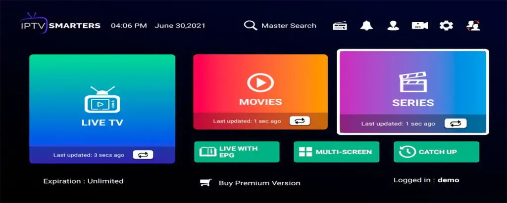 Teste válido por 6 Horas -Teste IPTV Smarters Pro
